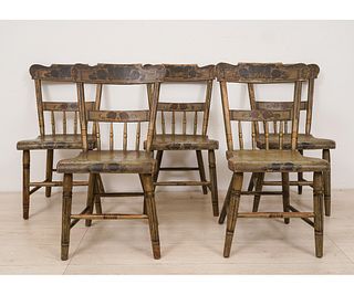 PENNSYLVANIA SPINDLE BACK CHAIRS