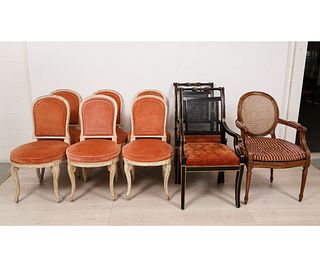 FRENCH STYLE WHITE SIDECHAIRS