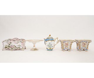 FRENCH PORCELAIN CACHEPOTS