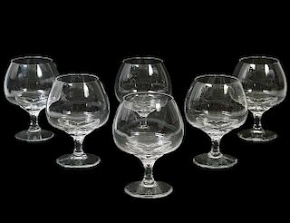 SET OF SIX ROSENTHAL GLASS SNIFTERS