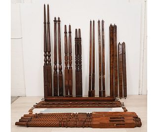 ASSORTED BED POSTS/RAILS