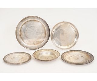 STERLING SILVER PLATES/BOWLS