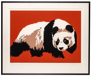 Shirley Penman (American), Serigraph, <i>Panda</i>,