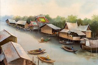 Southeast Asian River Scene