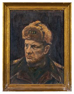 Mid Century Portrait of Soviet General Georgy Zhokov