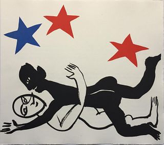 Alexander Calder - Untitled (Couple Under Stars)