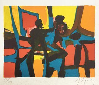 Marcel Mouly - Composition with Figures
