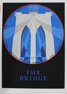 Robert Indiana - Brooklyn Bridge from "New York New York"