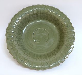 Celadon Charger Or Shallow Bowl