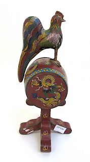 Chinese Cloisonne Statue