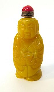 Yellow Peking Glass Snuff