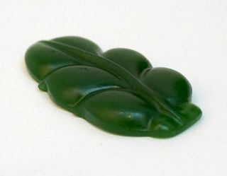 Green Jade Leaf Pendant