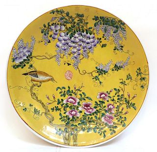 Fine Enamel Chinese Charger