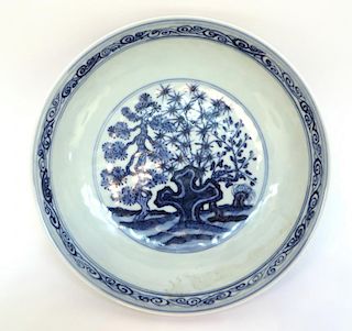 Yongle Blue & White Saucer