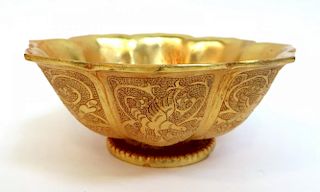 Chinese Gold Gilt Bowl