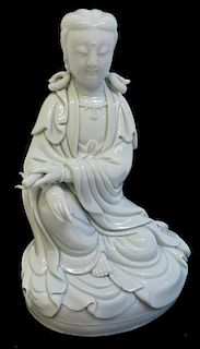 Seated Dehua Quanyin Figure
