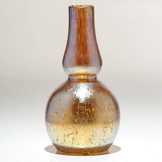 Loetz Candia Papillon Gourd Vase 