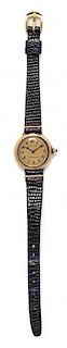 A Vintage 18 Karat Yellow Gold Wristwatch, Patek Philippe for Tiffany & Co., Circa 1916,