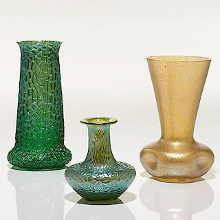 A Group of Loetz Vases 