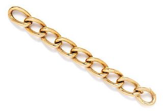 A Yellow Gold Link Bracelet, Tiffany & Co., 51.90 dwts.