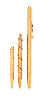 * An 18 Karat Yellow Gold Mechanical Pencil, Tiffany & Co., 49.00 dwts.