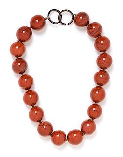 A Jasper Bead Necklace, Paloma Picasso for Tiffany & Co.,