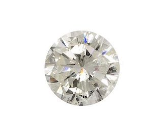 * A 9.14 Carat Round Brilliant Cut Diamond, 10.00 dwts.