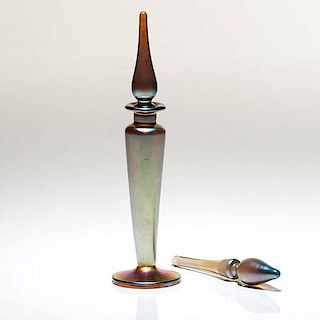 Steuben Perfume Bottle and Stoppers 