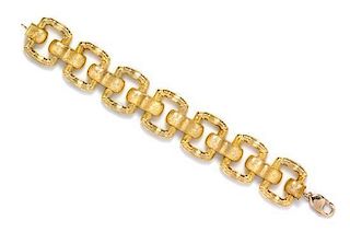 An 18 Karat Yellow Gold Bracelet, 42.80 dwts.