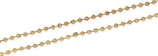 * An 18 Karat Yellow Gold Longchain Necklace, Van Cleef & Arpels, 52.50 dwts.