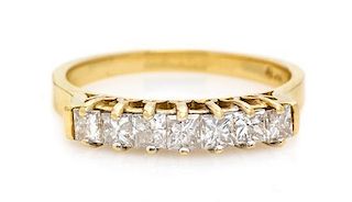 A 14 Karat Yellow Gold and Diamond Ring, 1.90 dwts.