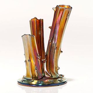 Steuben Aurene Stump Vase 