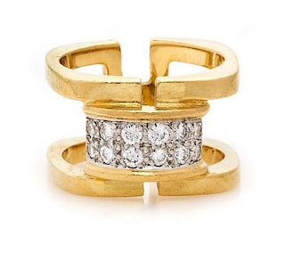 * An 18 Karat Yellow Gold and Diamond Ring, Tiffany & Co., 8.00 dwts.