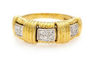 * An 18 Karat Yellow Gold and Diamond Appassionata Ring, Roberto Coin, 3.30 dwts.