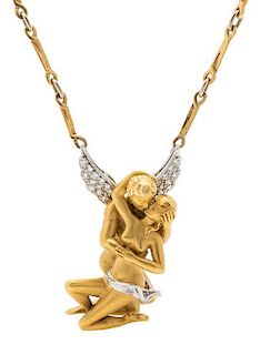 * An 18 Karat Yellow Gold and Diamond Passion Necklace, Carrera y Carrera, 24.40 dwts.