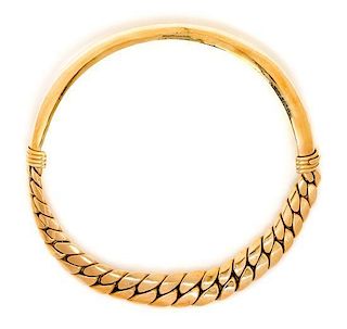 A 14 Karat Yellow Gold Collar Necklace, Italy, 51.60 dwts.