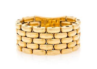 An 18 Karat Yellow Gold Flexible Ring, 3.90 dwts.