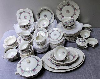 ROYAL IVORY "Windsor." Large Lot of Porcelain.