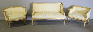 French Louis XV1 Style Finely Carved & Giltwood