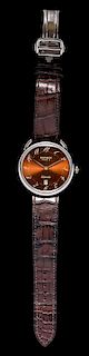* A Stainless Steel Ref. AR4.810 Arceau Wristwatch, Hermes,