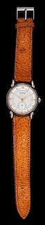 * A Vintage Stainless Steel Wristwatch, Hermes,