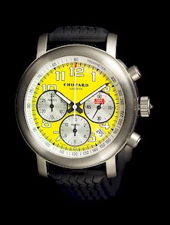 A Titanium Mille Miglia Giallo Chronograph Wristwatch, Chopard,