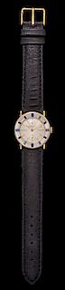 An 18 Karat Bicolor Gold and Sapphire Wristwatch, Audemars Piguet,