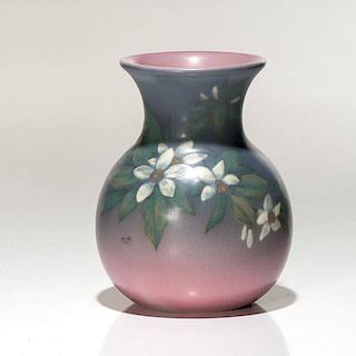 Rookwood Vellum Vase, by Harriet Wilcox 