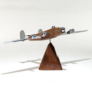 French Art Deco Model Airplane 