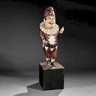 Polychrome Carved Punch Tobacconist Figure