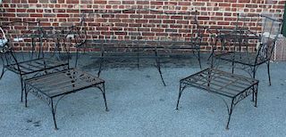 Wrought Iron Outdoor Furniture Set.