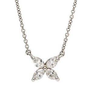 A Platinum and Diamond Victoria Necklace, Tiffany & Co., 1.80 dwts.