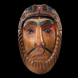 Nuu-chah-nulth Polychrome Wood Mask 