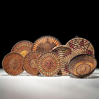 Hopi Second and Third Mesa Polychrome Baskets 